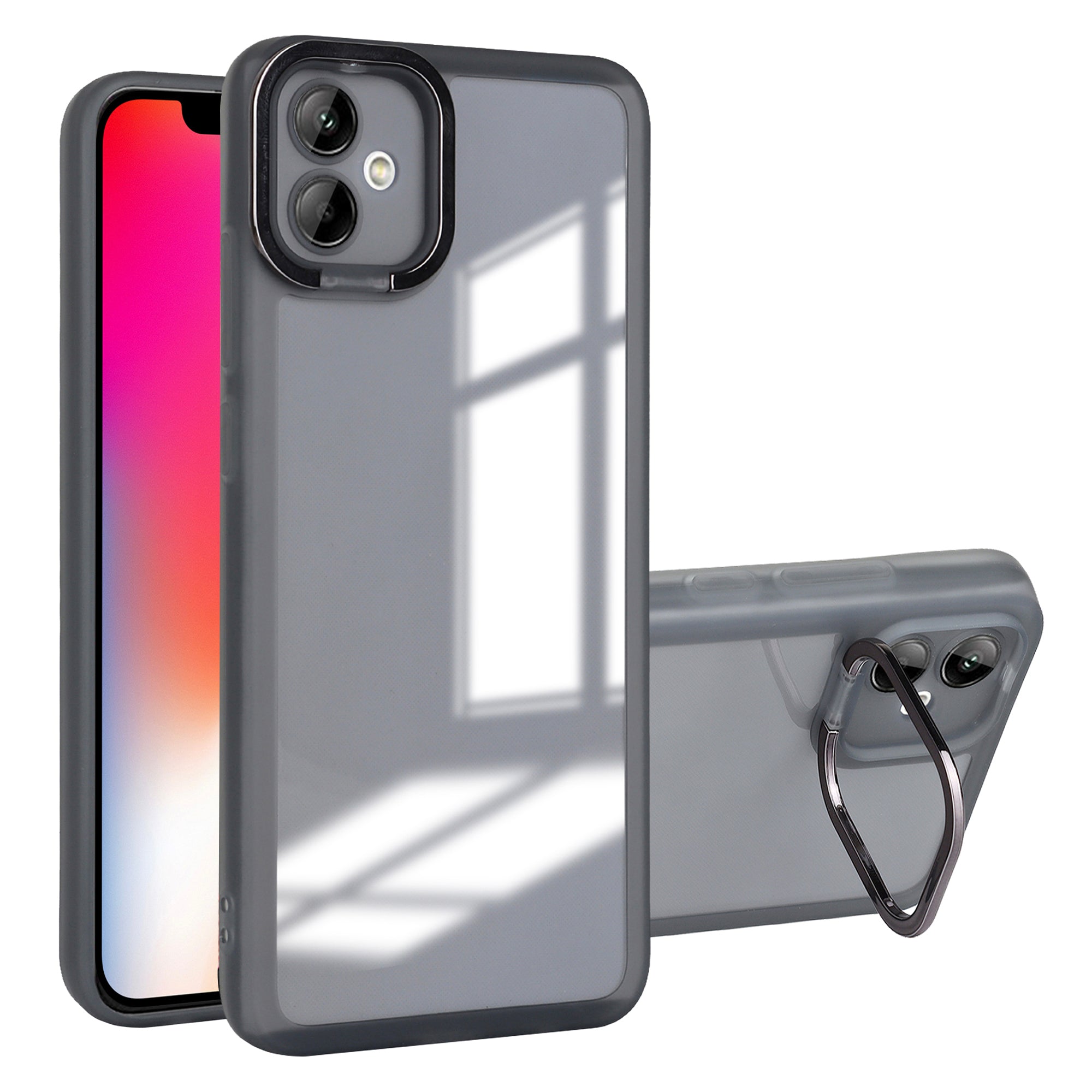 Elektroplettering PC Kickstand telefoncover til iPhone 11 Matt TPU telefoncover med linsebeskytter Elektroplettering PC Kickstand telefoncover til iPhone 11 Matt TPU telefoncover med linsebeskytter